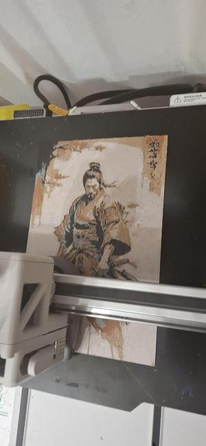 retrato samurai