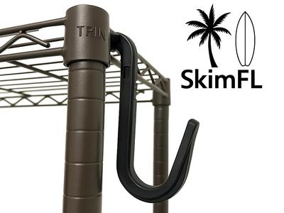 Heavy Duty Wire Shelf Rack Round Hook