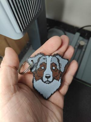 Australian Shepherd Keychain