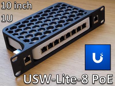 Ubiquiti Unifi USW-Lite-8 10 inch rack w keystones