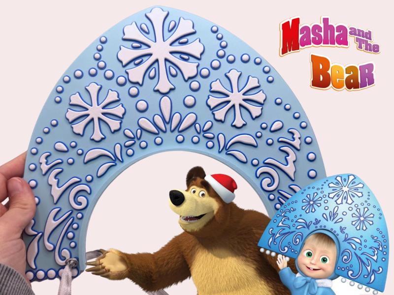 Russian Kokoshnik from Masha and the Bear 