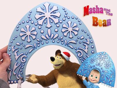 Russian Kokoshnik from Masha and the Bear 
