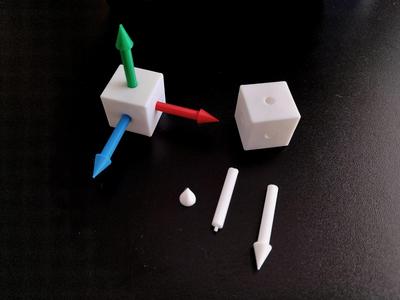 Triad Axis 3D Coordinate System XYZ