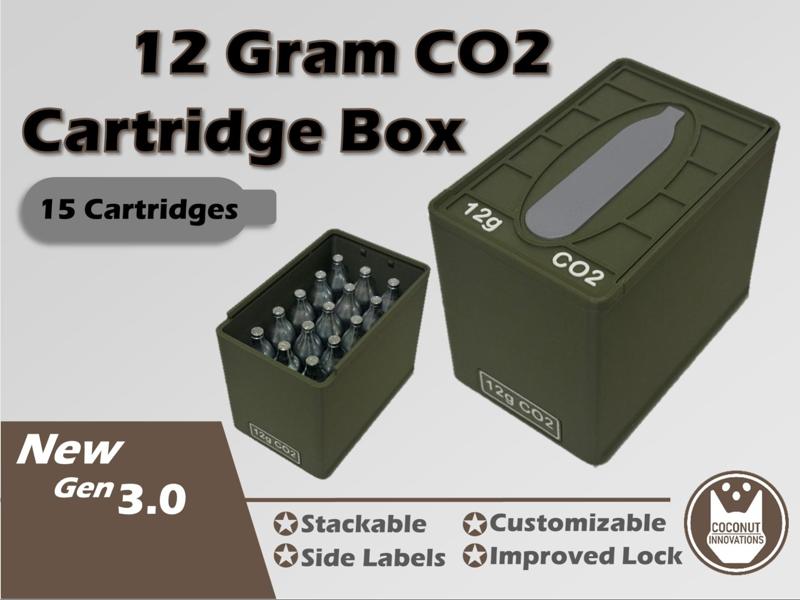 Airsoft Pellet BB 12 Gram CO2 Cartridge Box - 15