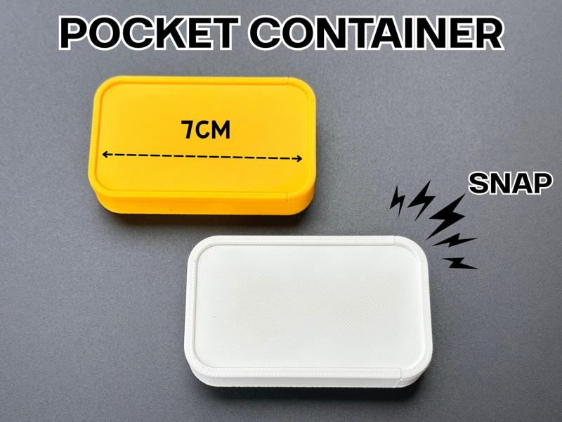 Snap Pocket Box – Small Parts & EDC Organizer