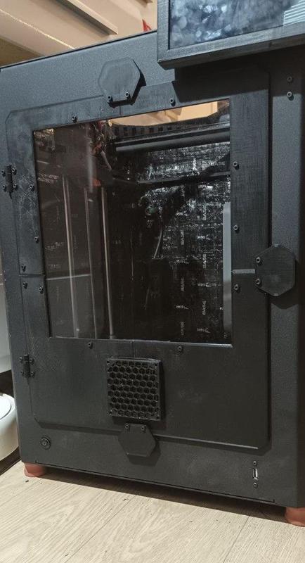 Гибридная дверца для 3D принтера UNI R4  (Hybrid door for 3D printer UNI R4)
