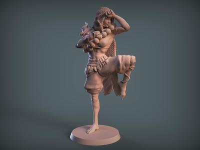 Figther female monk