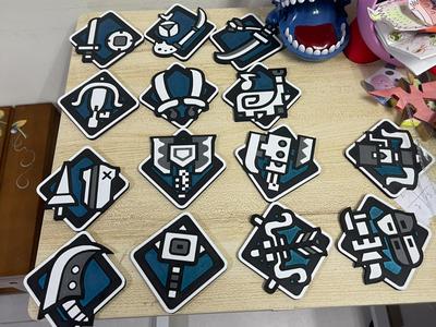 Monster Hunter 14 + 2 Weapon Coasters