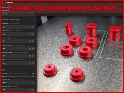 Parametric TPU Custom Suspension Bushings