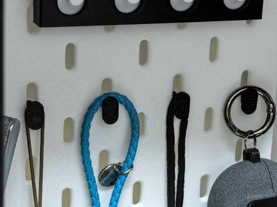 Pegboard Universal Hook Suitable for 5mm Board Compatible with IKEA