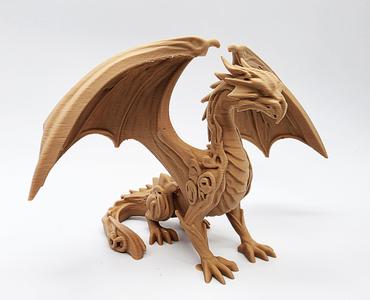 Carved Wood Elder Dragon