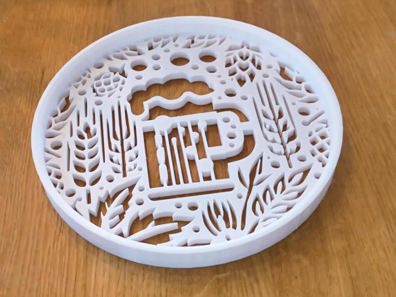 Serving Tray - Beer Themed Engraved 