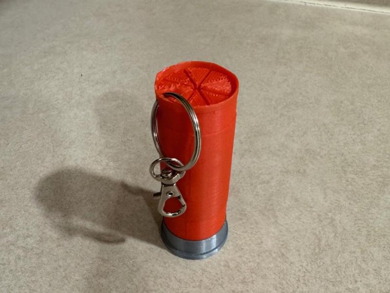 Shotgun Shell 12 Gauge Keychain Chapstick Holder