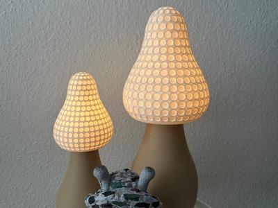 LED Light Mushroom XXL Top Version Mushroom Lamp