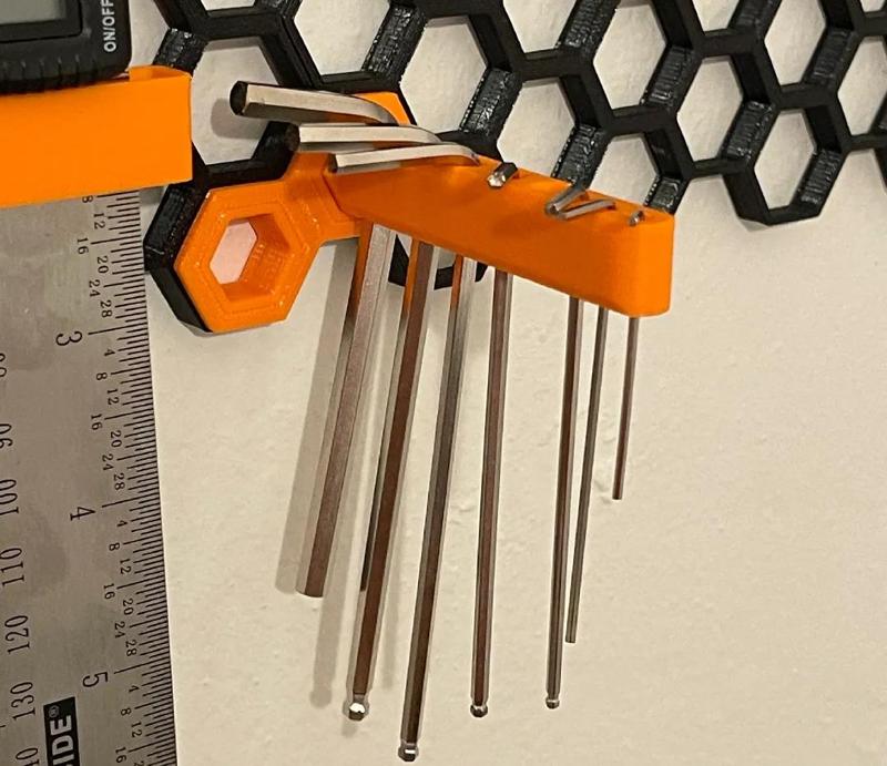 HSW Allen Hex Key Wrench holder for Honeycomb Storage Wall
