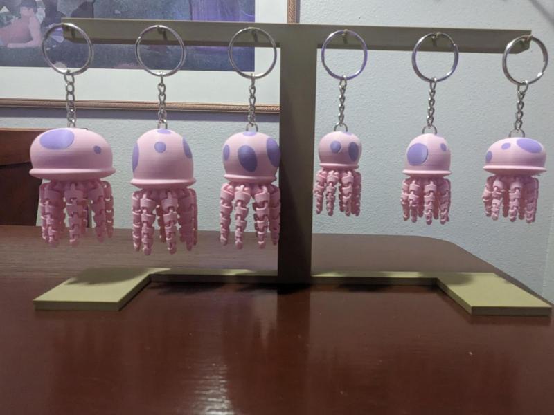Articulated Jellyfish Keychains For AMS