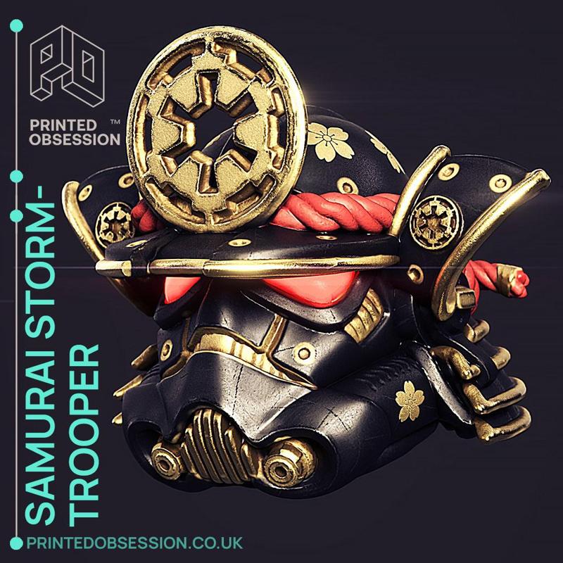 Samuri Stormtrooper Helm - Star Wars Fanart - 10cm toy