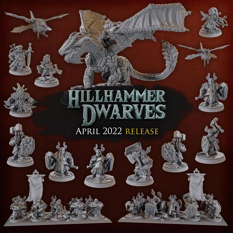 Titan Forge Miniatures - 2022 - April - Hillhammer Dwarves