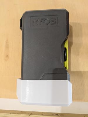 Wall Mounted Ryobi Bit Case Holder Single