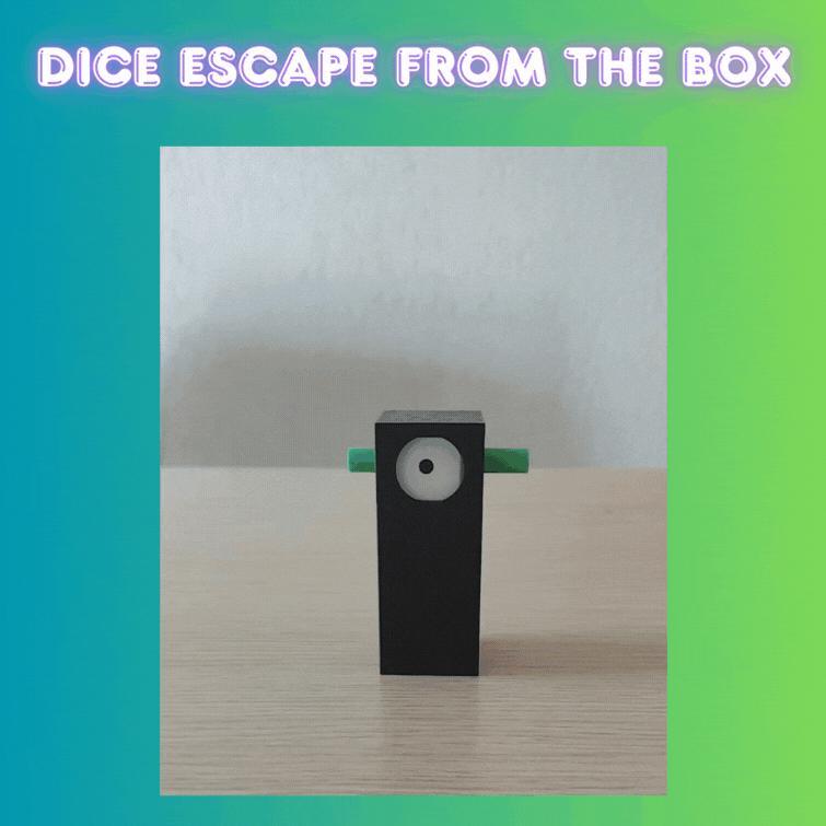 Dice escape from the box