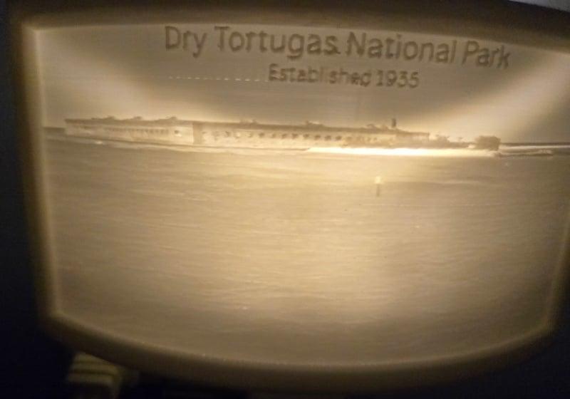 Dry Tortugas National Park Nightlight Lithophane