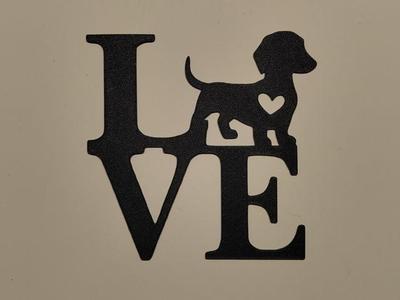 love dachshund wall art