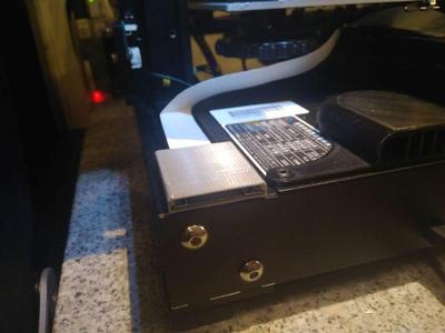 Slim caseless SD card adapter holder, snap in to 2040 extrusion.