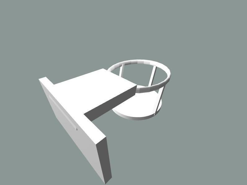 Cup holder with a hook 