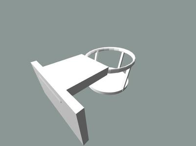 Cup holder with a hook 