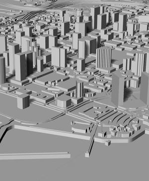 SAN DIEGO, Skyline 3d map