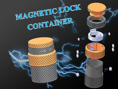 Magnetic lock container V1.0