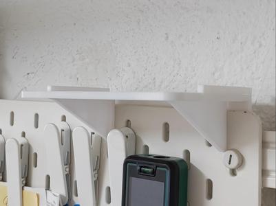 Upper Shelf for Ikea Skadis