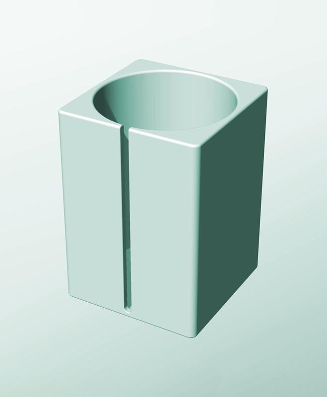 CS162-250-S Modular Stacking slotted container for home decor