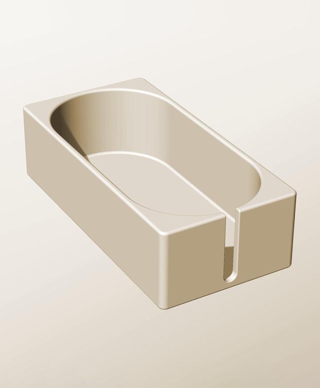 CX96-60-SS Modular stacking slotted container for home decor