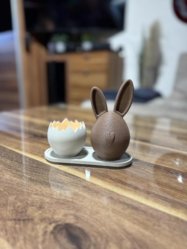 EGG TEALIGHT / EASTERDECORATION / BUNNY