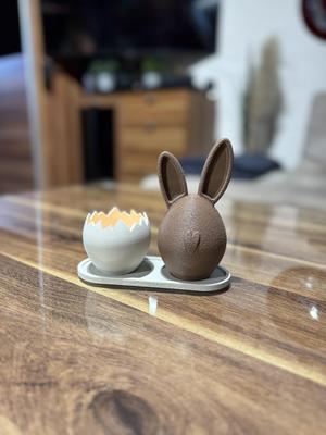 EGG TEALIGHT / EASTERDECORATION / BUNNY