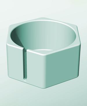 CH162-95-S Modular Stacking slotted container for home decor