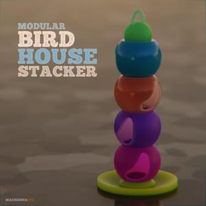 Modular Birdhouse Stacker