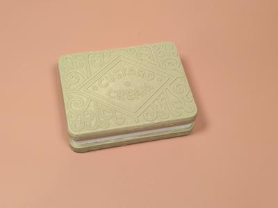 Polyhedral Dice Container - Custard Cream