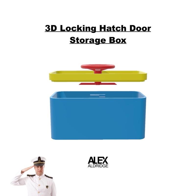 Hatch Door Storage Box Container 
