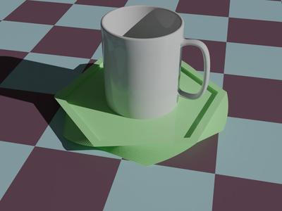 Hexagonal twisted cup holder