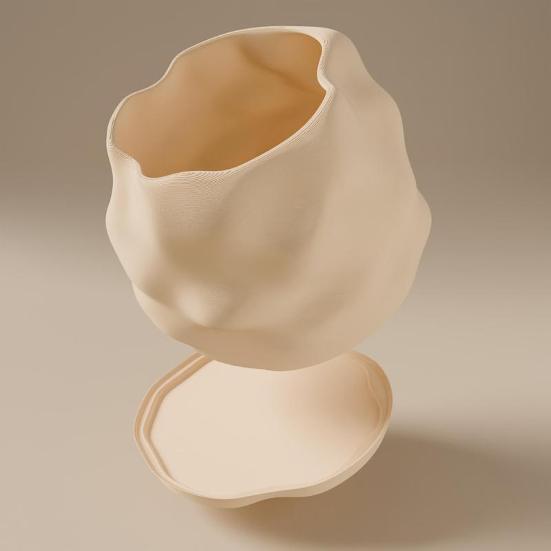 Soma Planter - Organic Boulder Style Planter with Drip Tray