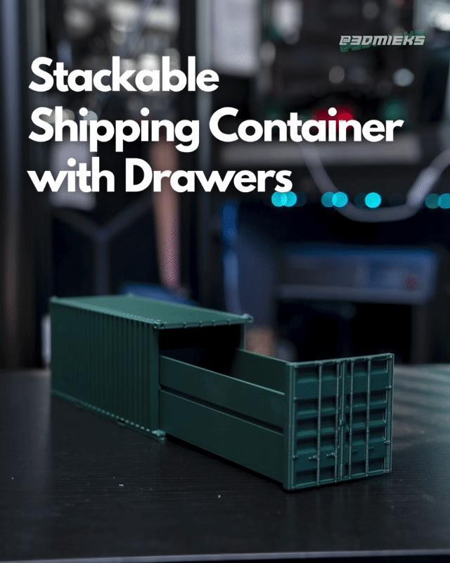 Stackable Shipping Container Drawer Organizer