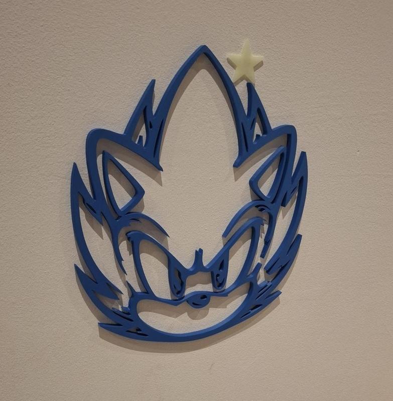 sonic 2d wall art
