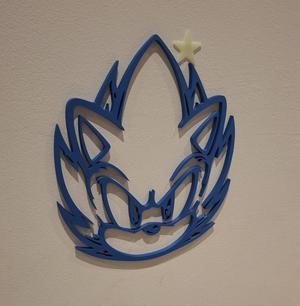 sonic 2d wall art