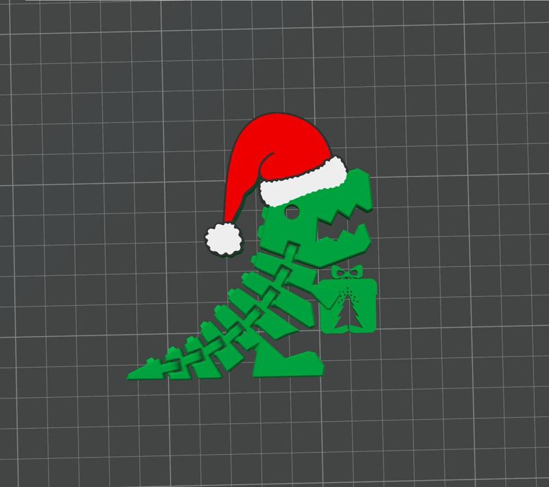 Flexi christmas dino