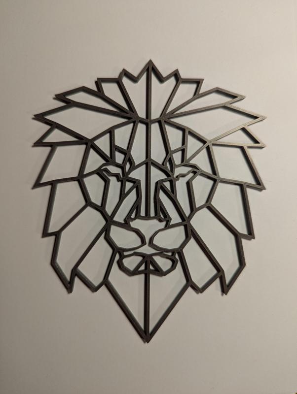 lion geometrical design