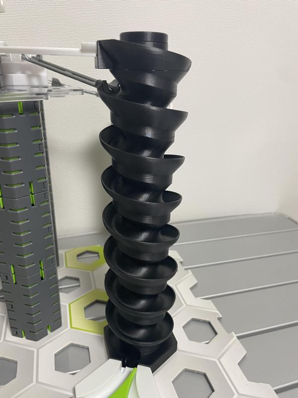 Spiral Fall for Gravitrax V2 (capable of handling 20cm~ heights)