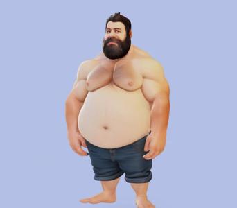 Gordo musculoso