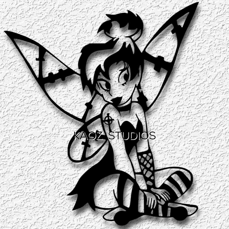 gothic tinkerbell wall art halloween costume disney princess decor